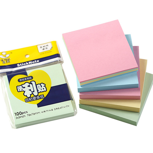 Cute sticky notes colorful office note paper tearable student creative N times sticky notes set message stickers