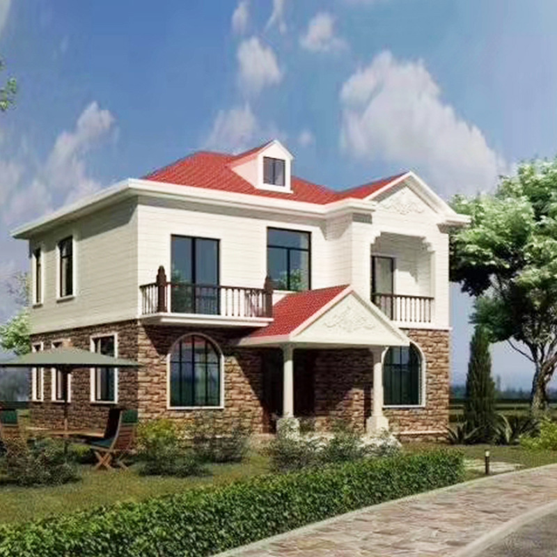 New Rural Light Steel Villas with Labor and Materials Included, Rural Self-Built Houses, Material-Integrated Houses