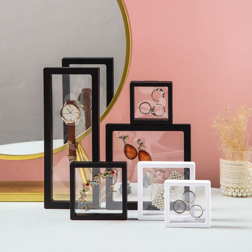 PE film suspended jewelry box watch accessory packaging badge specimen display dustproof oxidation-resistant earring pin necklace box