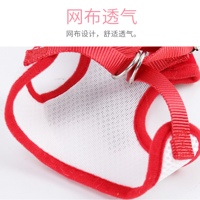 Arnés y Correa para Mascotas, Conjunto Anti-Escape, Estilo Chaleco con Lazo, Arnés para Gato Transpirable