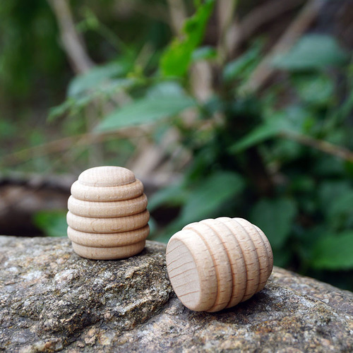 ins log white building blocks solid wood miniature landscape DIY painting color painting creative open early education toys teaching aids