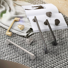 Cabinet door handle black gold wardrobe drawer handle modern simple cabinet American furniture hardware accessories handle