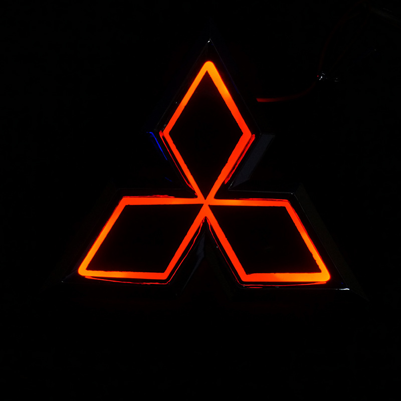 Aplicable a Mitsubishi coche logo luz Goran Lanse lingshuai, Junge Jinxuan Outlander transfronteriza pelo Camarón piel Li puede