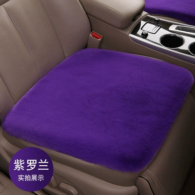 Seat cushion, seat cover — Cushion Winter Plush Rabbit Fur - violet-main-drivers-seat-cushion