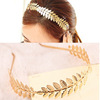Metal golden headband, hair accessory