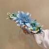 European and American Sunflower Simulation Flower Bride's Headdress Wedding Wedding Seaside Photography Flower Ring Tourist Holiday Flower Ring Factory Direct Sale