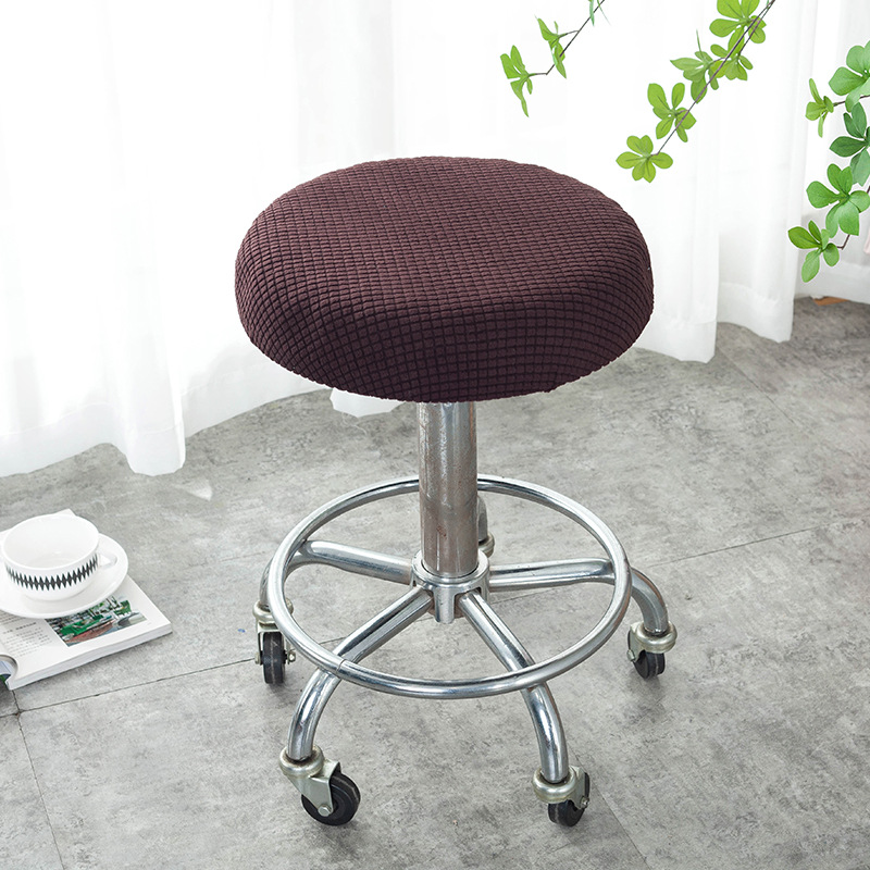 Taburete redondo funda de cojín Silla de comedor cojín del asiento cojín trasero funda de cojín palillos redondos cubierta de cuatro estaciones universal simple moderno