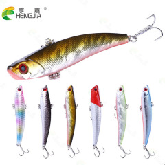 Henjia Full-Body Swim Sea Bass Lure, Long-Cast Saltwater Hard Bait, 26g Biomimetic VIB Lure for Sea Fishing and Lure Fishing
