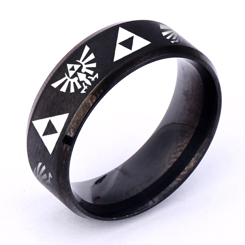 Comercio exterior nueva leyenda de Zelda anillo triángulo marca anillo anime periférico joyería accesorios fábrica al por mayor