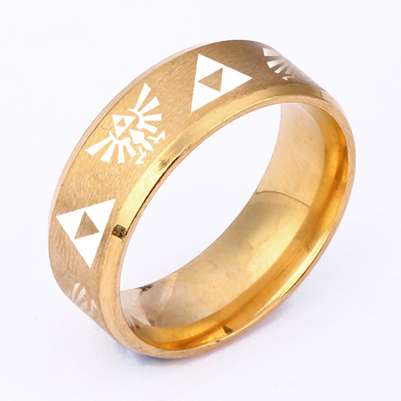 Comercio exterior nueva leyenda de Zelda anillo triángulo marca anillo anime periférico joyería accesorios fábrica al por mayor