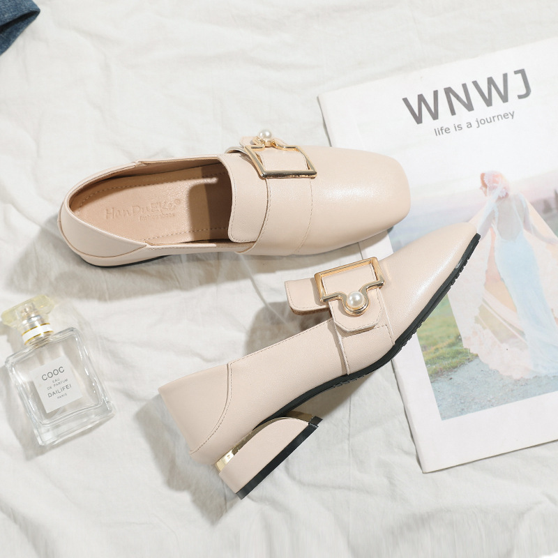 Весенняя обувь для отдыха, универсальные лоферы в английском стиле для кожаной обуви, тренд сезона