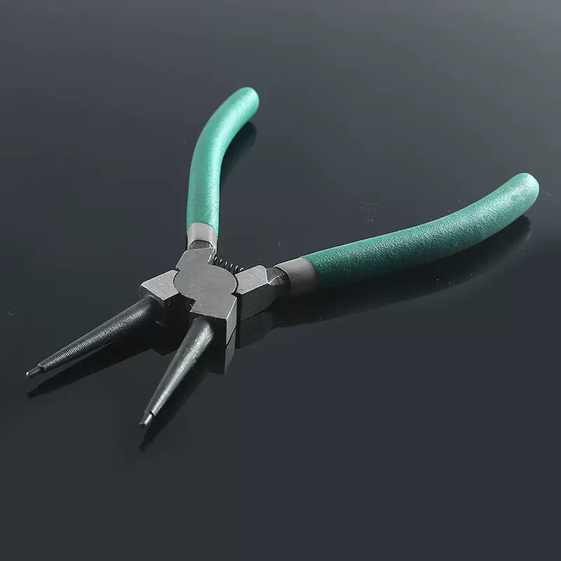 7寸卡簧钳55#碳钢铬钒钢弯头内卡外卡直头机械钳类工具卡环