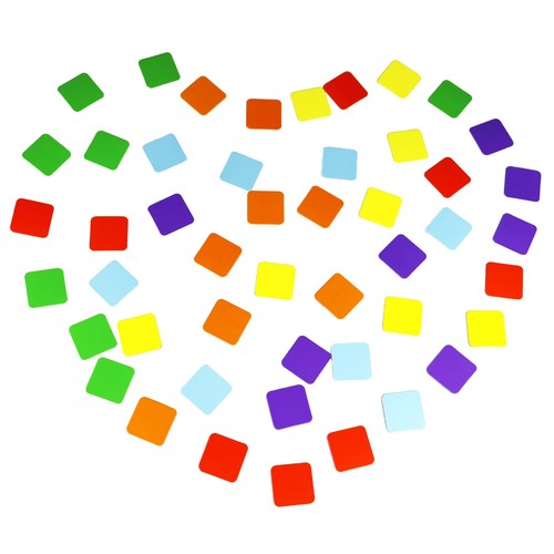 Early Education Magnetic Tiles, Colorful Rounded Square Educational Toys, Magnetic Square Fridge Magnets, Multiple Colors Available