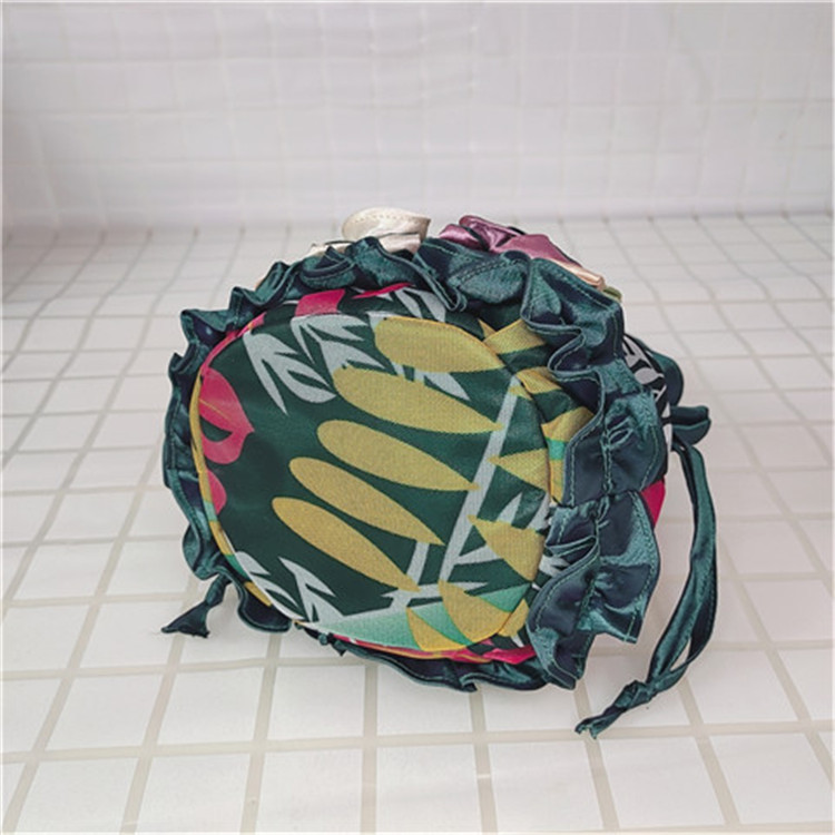 Bolso del teléfono móvil bolso de flores de encaje estilo étnico cubo cordón bolsa de tela bolso de las mujeres bolso de noche bolso hanfu hecho a mano