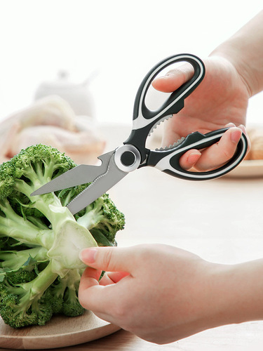 Multifunctional scissors, kitchen household barbecue chicken bone scissors, special fish-killing artifact, food powerful stainless steel scissors