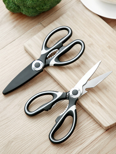 Multifunctional scissors, kitchen household barbecue chicken bone scissors, special fish-killing artifact, food powerful stainless steel scissors