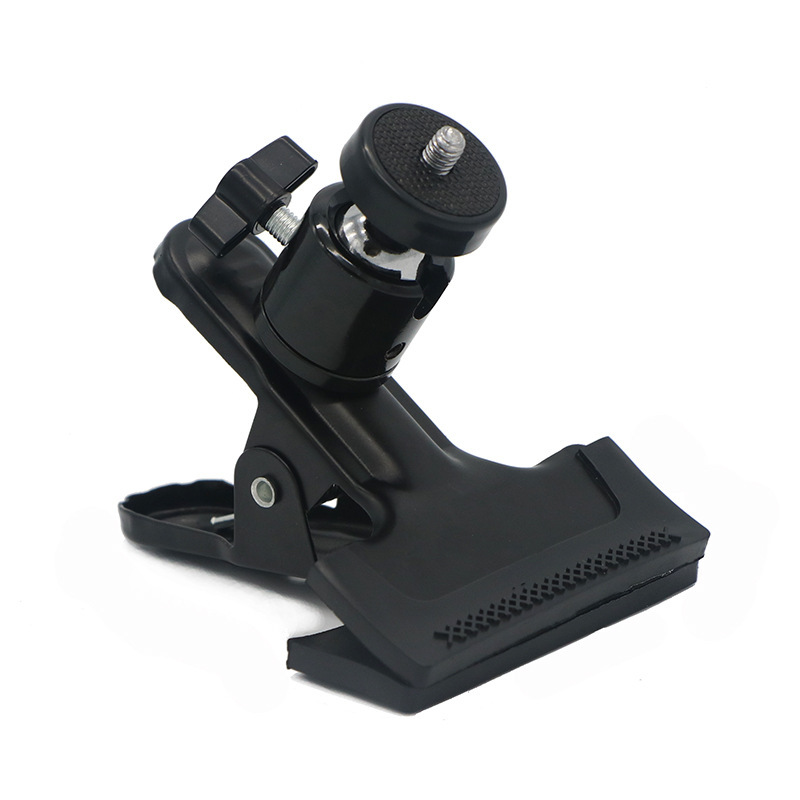 Powerful Clamp with Universal Pan/tilt Lamp Head Flash Digital Camera Live Broadcast Small Ball Metal Fixed Auxiliary Iron Clamp
