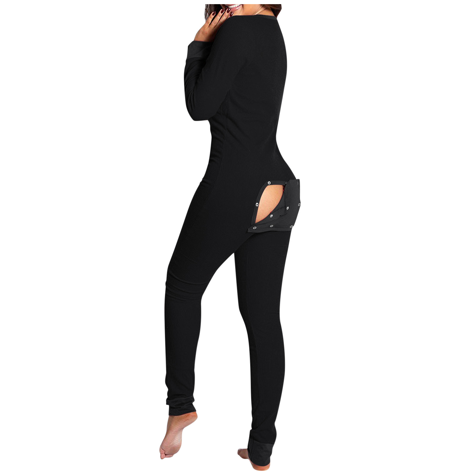 Los pijamas de una sola pieza de las nuevas mujeres vendedoras calientes europeas y americanas con las caderas abren la espalda para el diseño conveniente