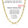 Brand golden retro chain stainless steel, necklace, simple and elegant design