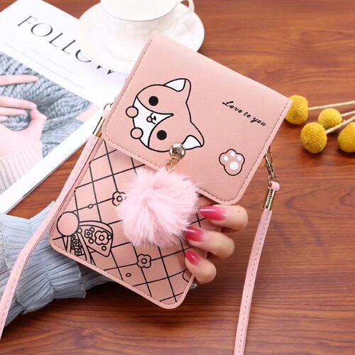 Factory Direct Supply Women's 2025 New Model Ladies Single Strap Bag Fashion Color Block Vertical Touch Screen Phone Bag Women's Cross Body Bag
