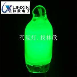 现货速发f5绿色氖灯5*13mm氖管NE-2G测电笔配件220V 110V 氖泡灯
