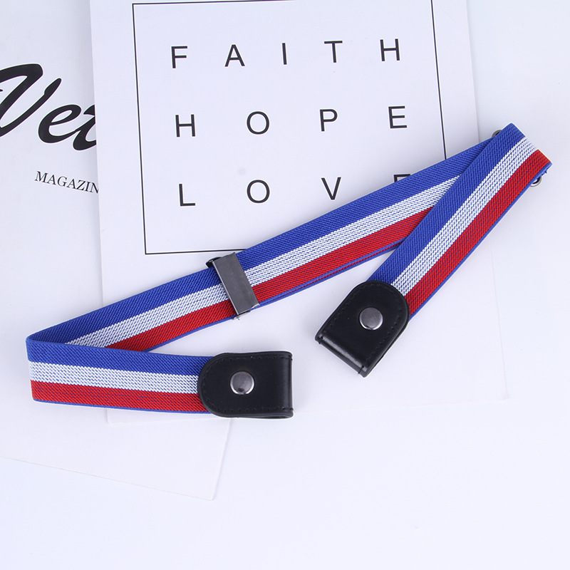 Correa de las mujeres TikTok estilo coreano invisible sin costuras perezoso pantalones cinturón versátil elástico jeans cinturón Internet celebridad