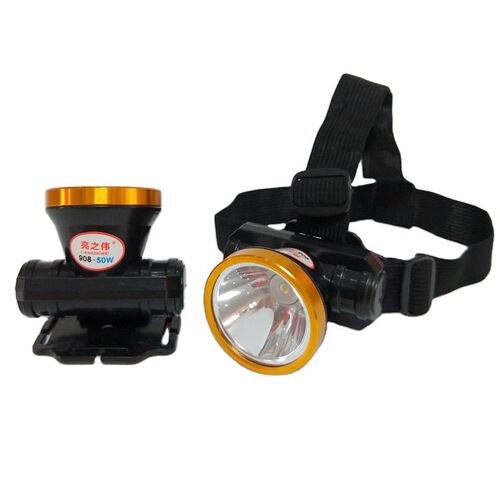High-power lithium battery strong light headlight Liangzhiwei 908 waterproof fishing light led outdoor head-mounted miner's lamp