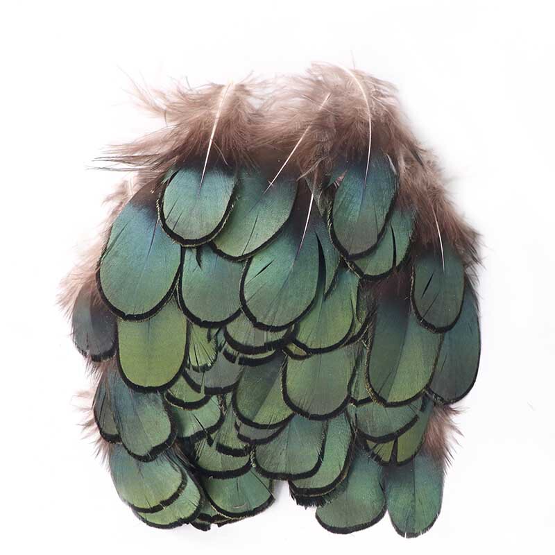 Factory wholesale natural high quality feather copper chicken green chip DIY handmade jewelry decoration clothing crafts decoration Factory wholesale natural high quality feather copper chicken green chip DIY handmade jewelry decoration clothing crafts decoration