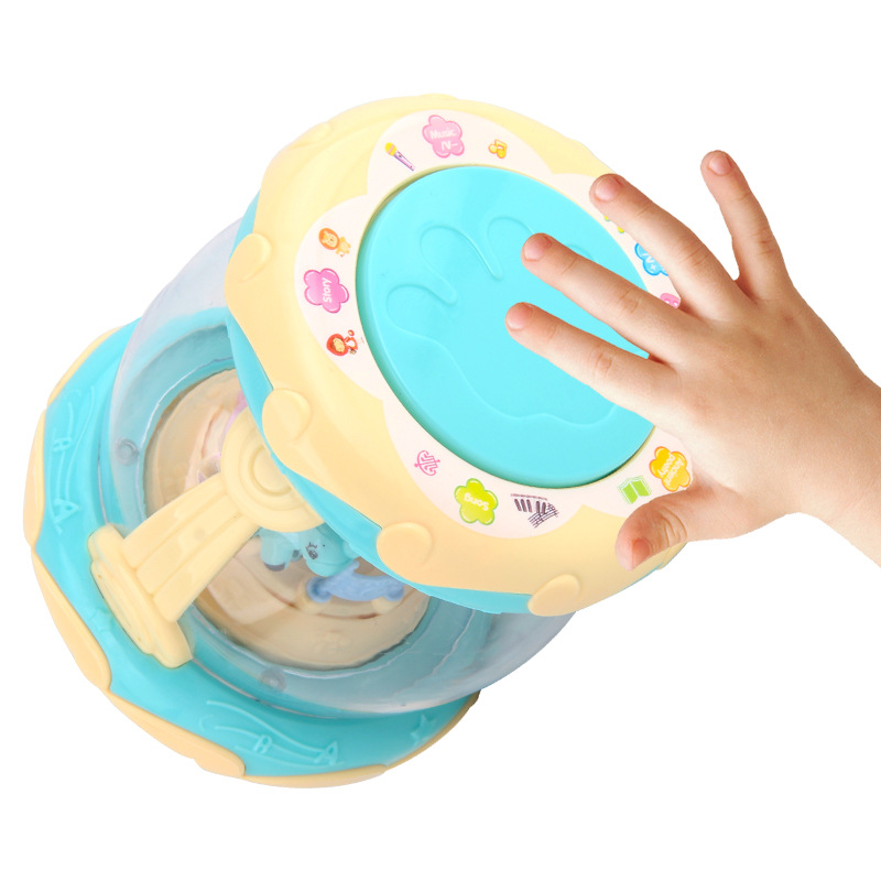 Los nuevos niños eléctrico aplaudiendo tambor carrusel aplaudiendo tambor con música ligera bebé juguetes de educación temprana image 4