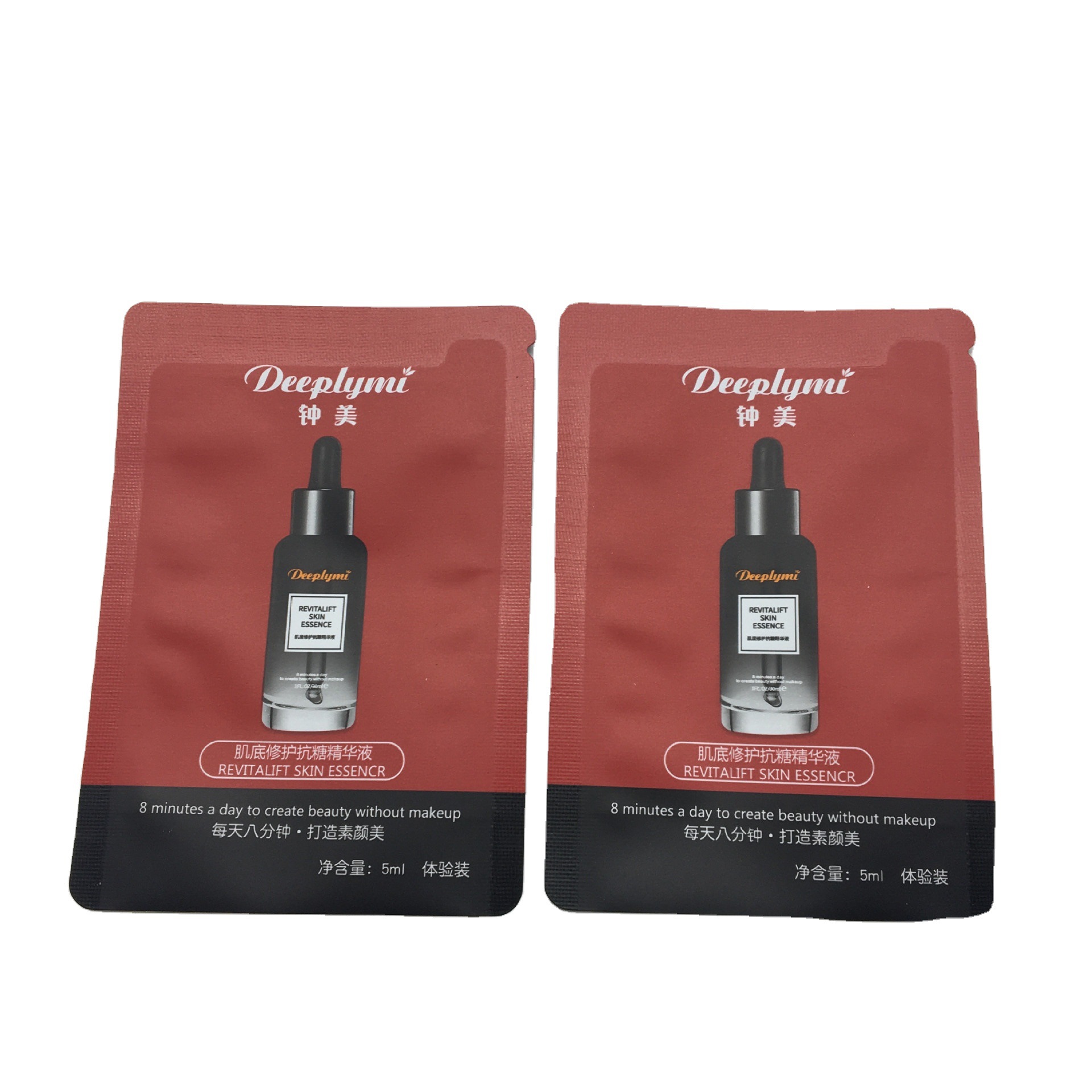 工厂定 做异型水滴乳霜包装袋 20ML精油异型袋 SPA乳液异型包装袋