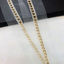 铝链花边金属链条涤纶网布织带 服装辅料DIY衣裙腰带装饰品