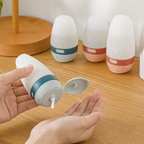 Silicone filling bottle travel portable leak-proof lotion bottle shampoo shower gel cosmetics empty bottle sample set