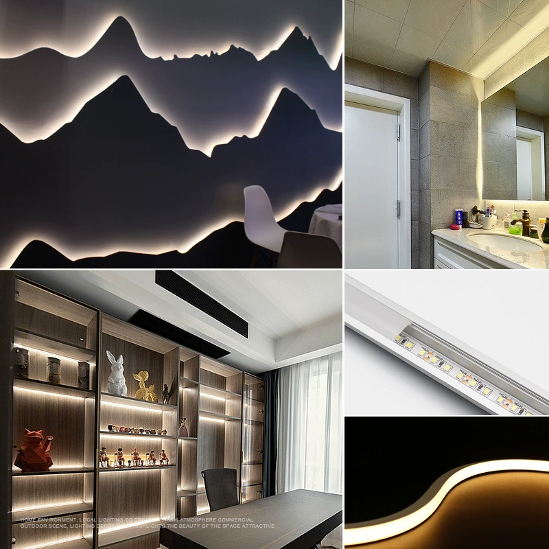 LED self-adhesive light strip, 24V/12V, 10–20 m rolls, selectable color temps & RGB three-color