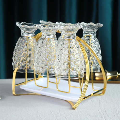 Light luxury cup holder living room elk water cup holder hanging cup rack upside down water cup drain storage rack storage tray cup holder