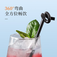 Artistic straw Jia Yan shape party straw disposable colorful artistic shape PP plastic straw factory