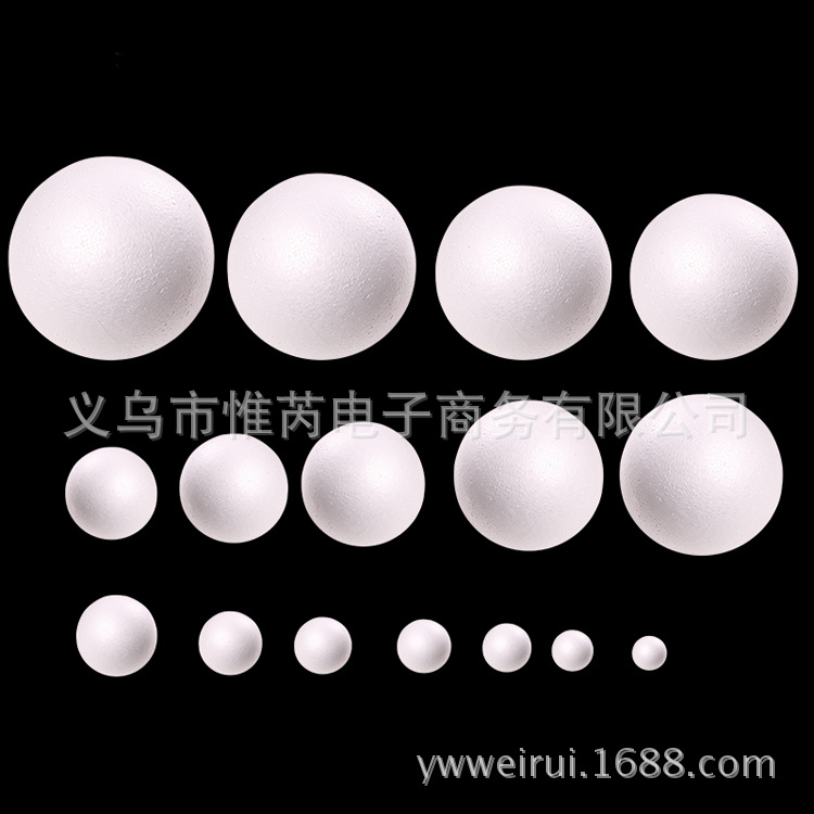 Blanco poli dragón tamaño sólido hueco bola de espuma DIY material boda ventana apoyos bola ESTRELLADO