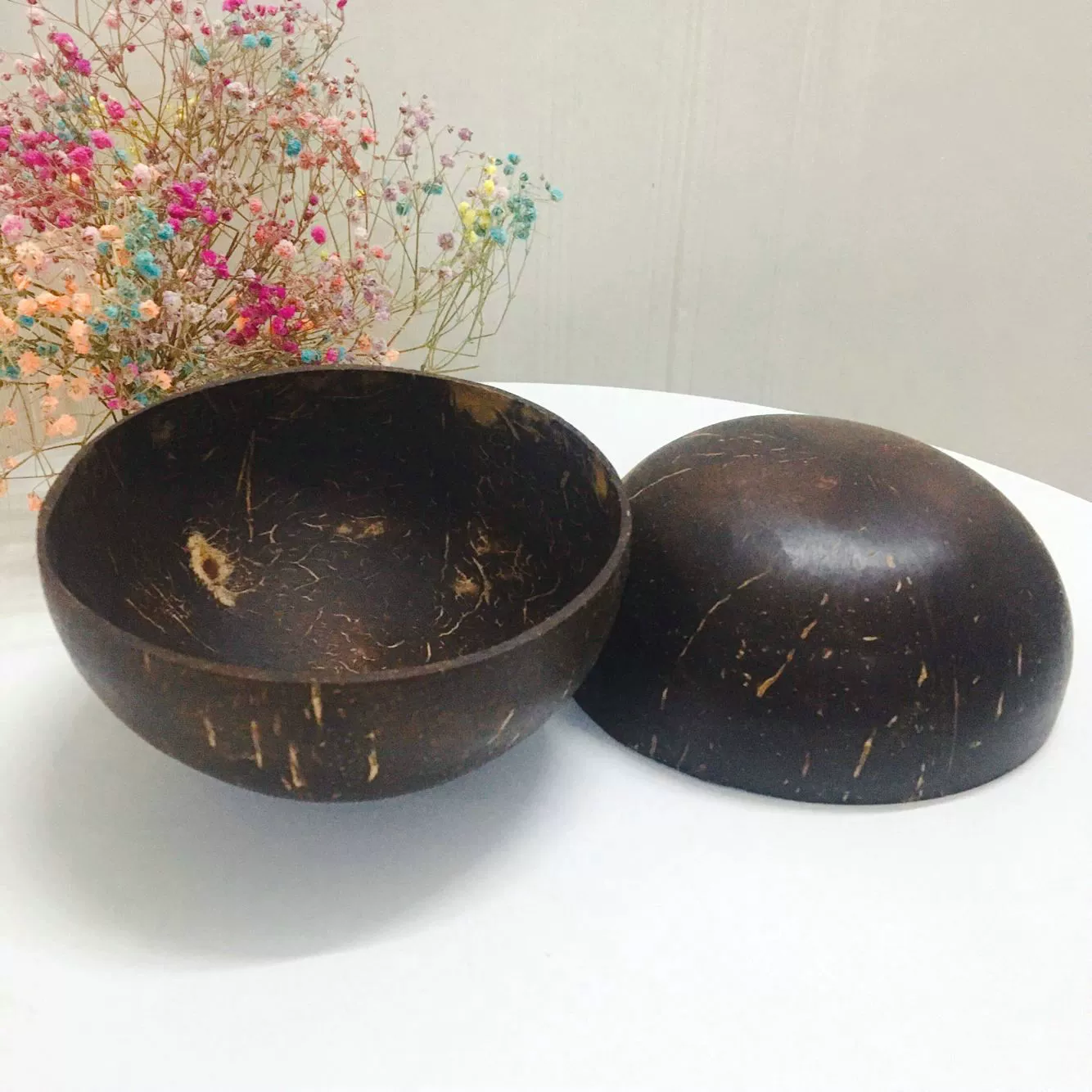 Кокосовая чаша из кокосовой скорлупы для столовых приборов рисовая чаша фрукты мороженое десерт креативная декоративная чаша кокосовая скорлупа декоративная чаша
