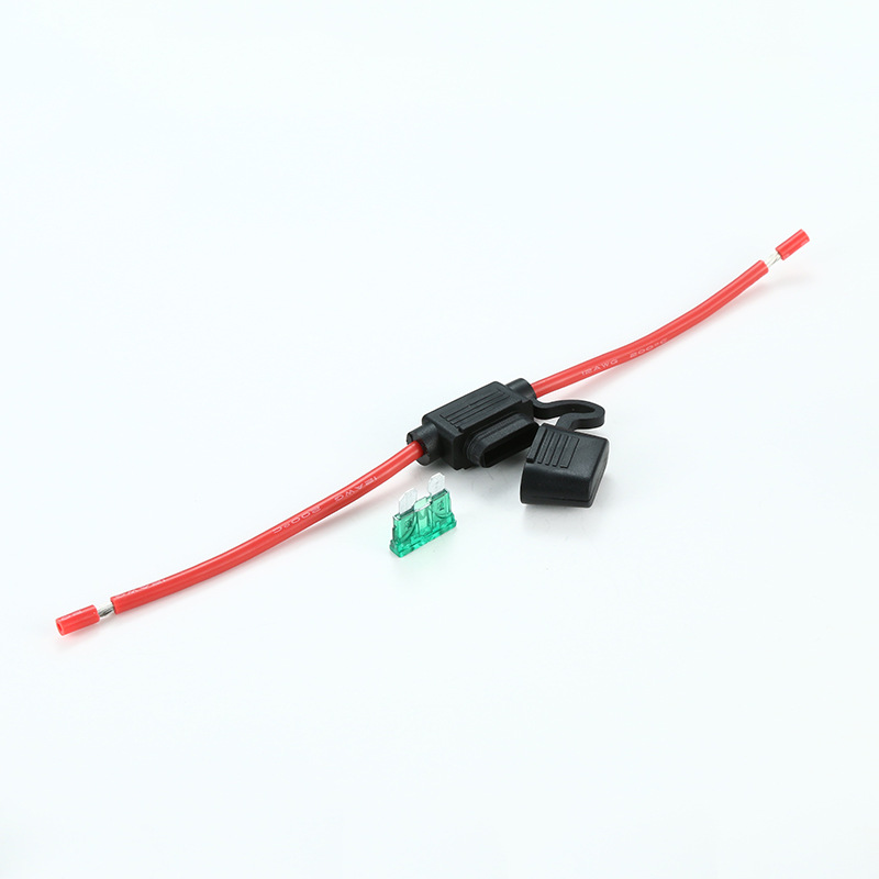 厂家批发汽车中型保险熔断器座 插片保险丝座汽车线束保险丝座