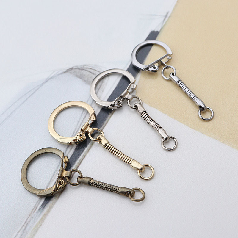 Snake chain wholesale chicken also buckle key chain sand belt buckle lobster buckle slingshot buckle hook buckle variety of U disk hanging buckle snake bone chain