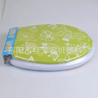 现货销售 pvc印花超柔加厚马桶盖 防水提花马桶座便盖