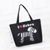 Cartoon capacious one-shoulder bag, shopping bag, Korean style