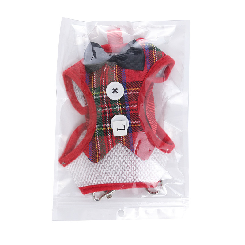 Arnés y Correa para Mascotas, Conjunto Anti-Escape, Estilo Chaleco con Lazo, Arnés para Gato Transpirable