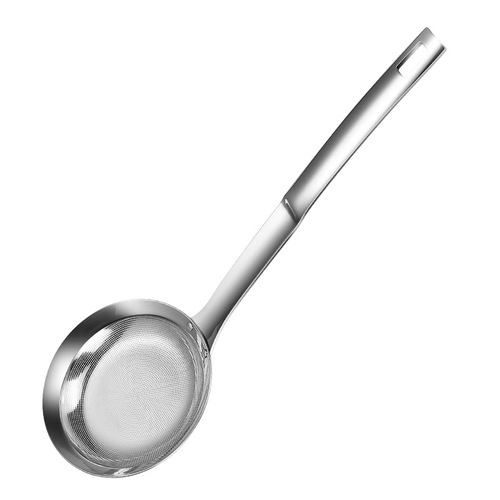 304 stainless steel filter spoon, fine mesh spoon, extended thickened mesh spoon, foam spoon, home kitchen cooking skimming spoon