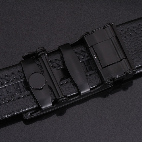Men's belt automatic buckle belt Korean style trendy casual middle-aged youth business belt belt men's young people