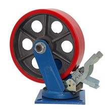 厂家制造.超重型万向轮-弹簧刹车轮-.风力叶片转运车脚轮带刹车