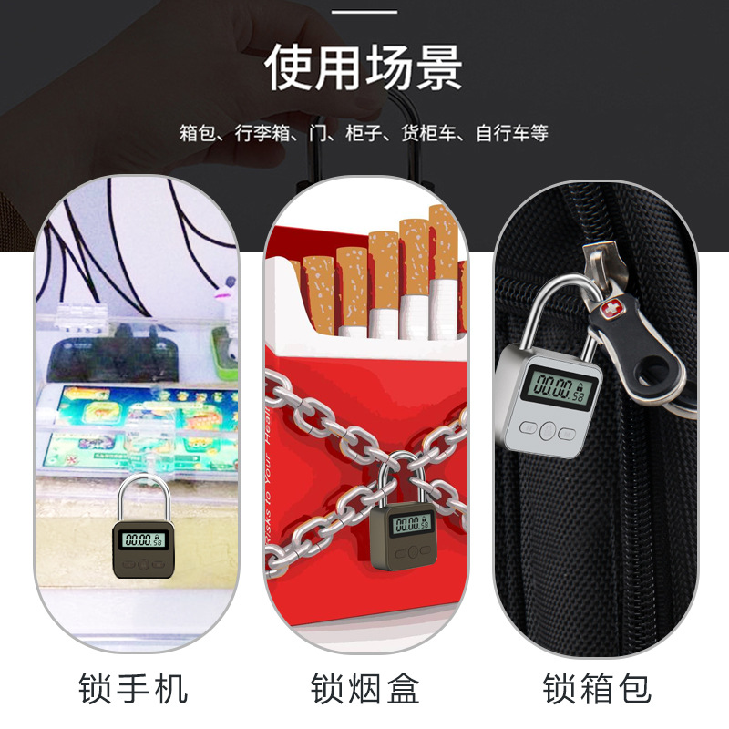 Anti-adicción metal timing cerradura electrónica SM juego para adultos entrenamiento de larga duración prevención malos hábitos cerradura del hogar