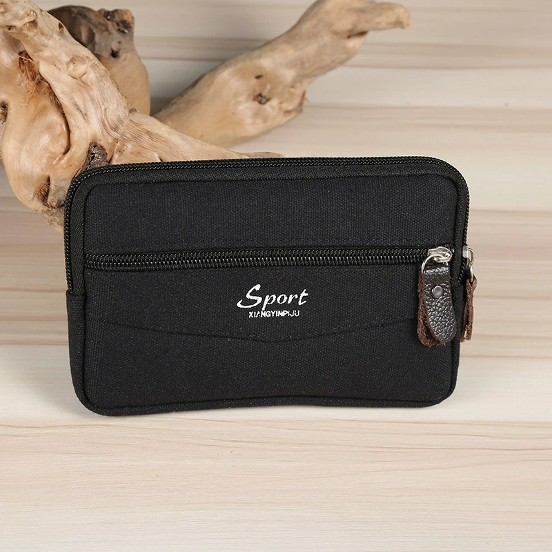 Double-layer square belt bag, handheld wallet, increased thickness, wholesale