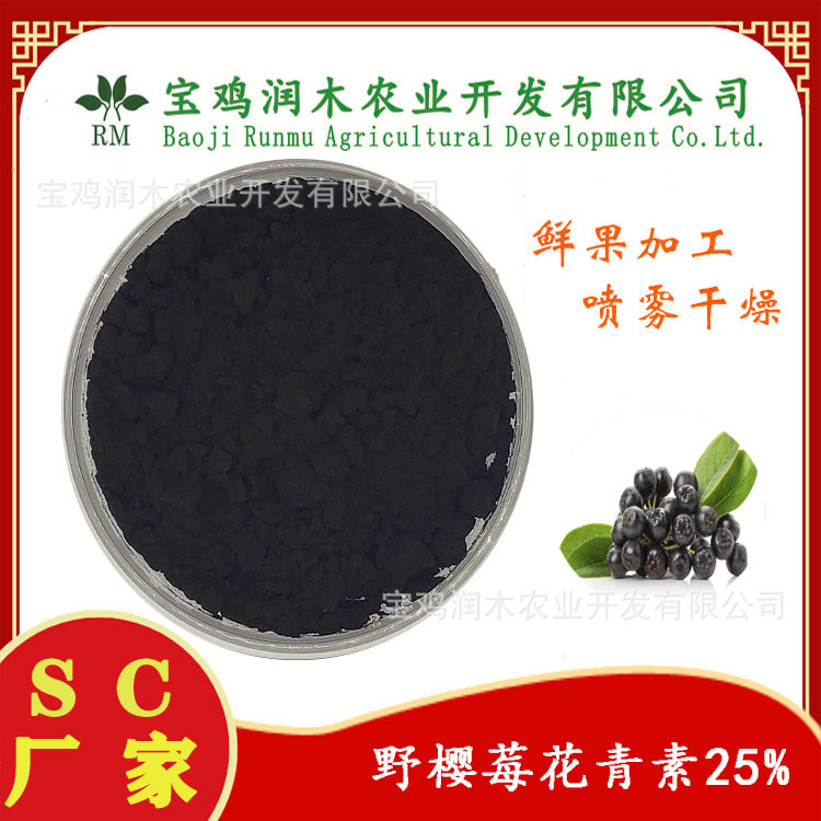 黑果腺肋花楸/野樱莓/花楸果提取物 花青素25% 量大优惠 现货包邮