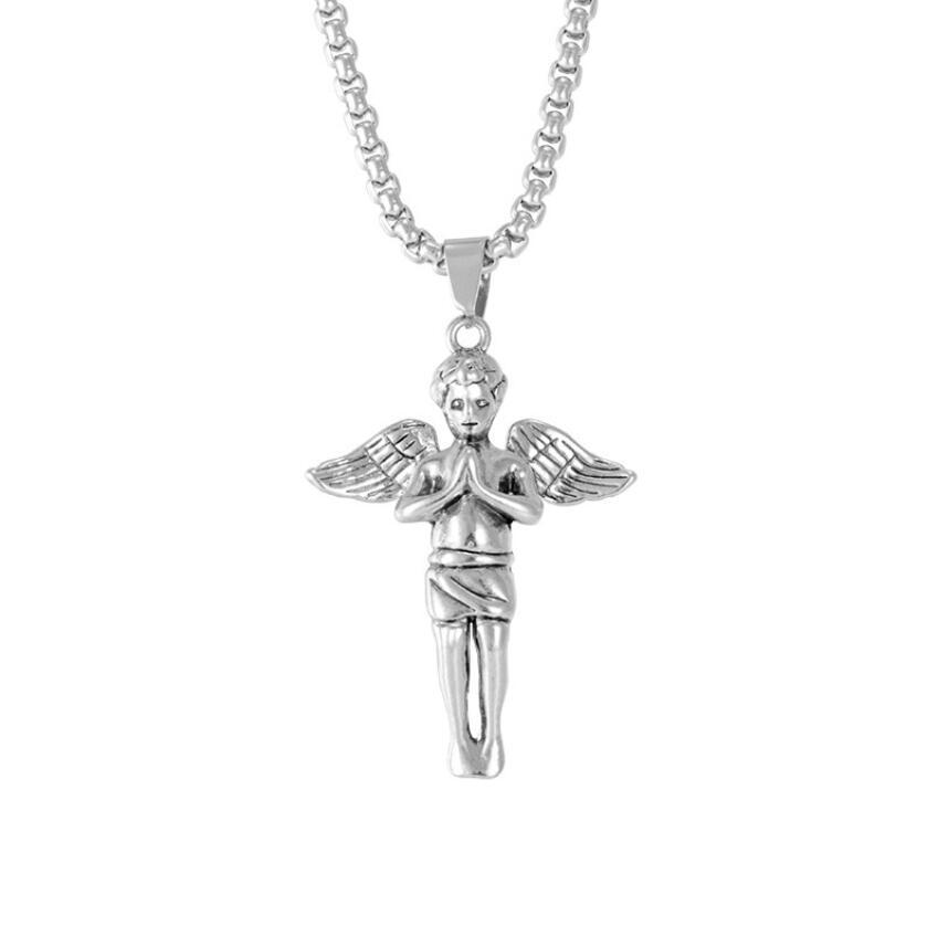 2023 Nieuwe vlag titanium stalen kruis ketting voor mannen en vrouwen met trendy mensen hangende hanger_voghion.com