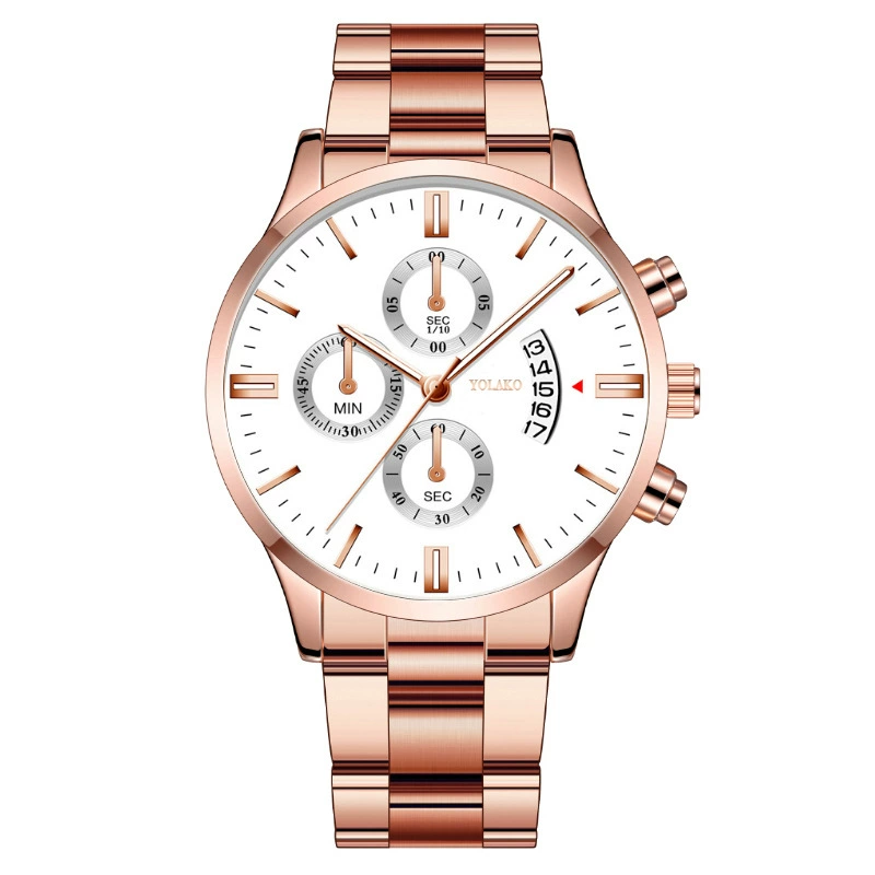 Men's fashionable calendar, swiss watch, men's watch, steel belt, (Physicals), wholesale